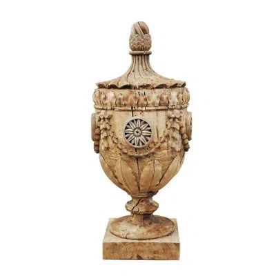 Zentique Lea Brown 29" Wood Jar
