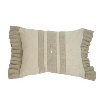 Zentique Linen Lumbar Pillow