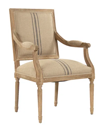Zentique Louis Arm Chair In Brown