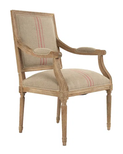 Zentique Louis Arm Chair In Brown