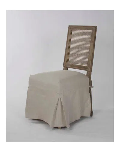 Zentique Louis Cane Back Side Chair In Brown