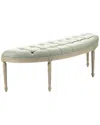Zentique Louis Curve Bench In Green