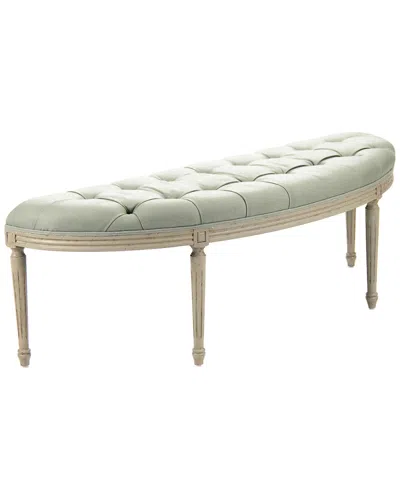 Zentique Louis Curve Bench In Green