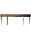 Zentique Louis Curved Bench In Brown