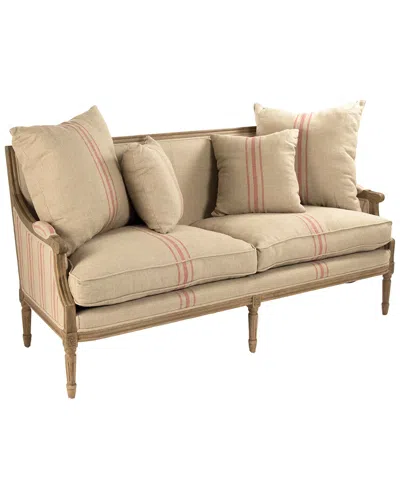 Zentique Louis Sofa In Brown