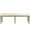 Zentique Louis Tufted Bench In Green