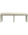Zentique Louis Tufted Bench In White