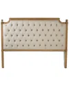 Zentique Louis Tufted Headboard In Brown