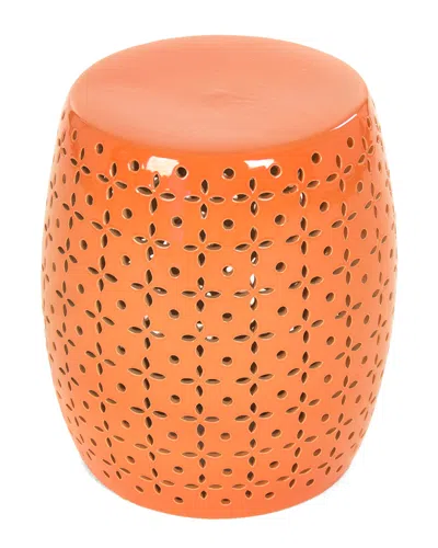 ZENTIQUE ZENTIQUE LOVELL GARDEN STOOL ORANGE
