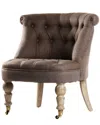 Zentique Low Tufted Slipper Chair In Multi