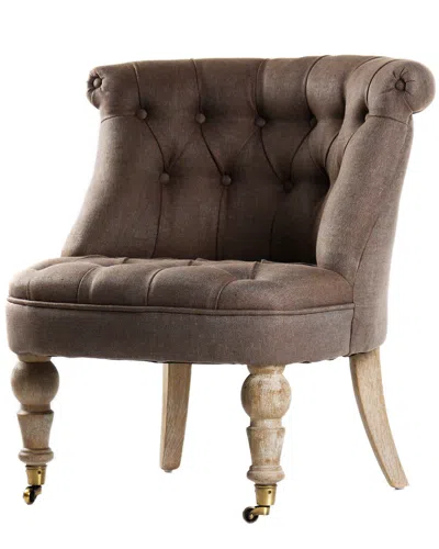 Zentique Low Tufted Slipper Chair In Multi
