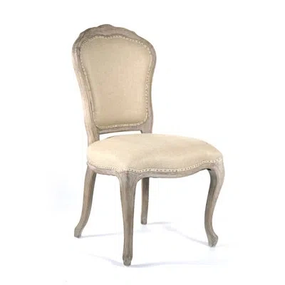 Zentique Lyon 21.5" Wide Side Chair In Beige
