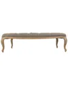 Zentique Maison Rectangular Ottoman In Gray