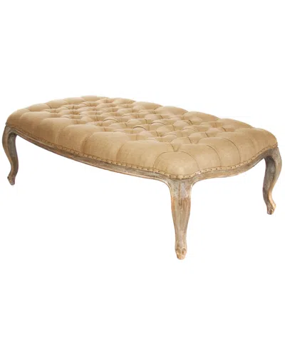 Zentique Maison Tufted Ottoman In Brown