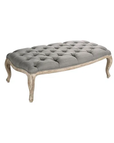 Zentique Maison Tufted Ottoman In Gray