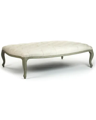 Zentique Maison Tufted Ottoman In Green