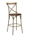 Zentique Manos Bar Stool In Brown
