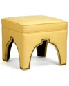 Zentique Marnix Cubic Stool In Yellow