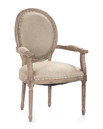 ZENTIQUE ZENTIQUE MEDALLION ARM CHAIR