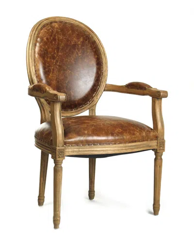 ZENTIQUE ZENTIQUE MEDALLION ARM CHAIR