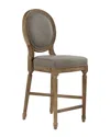 Zentique Medallion Counter Stool In Brown