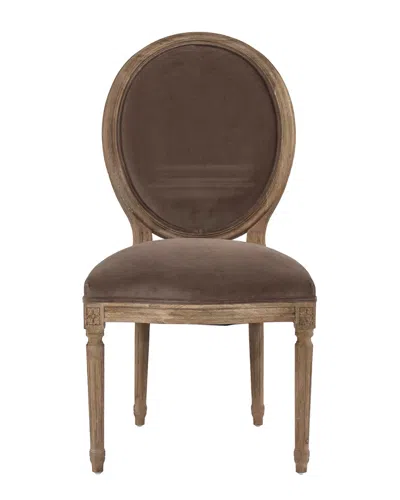 ZENTIQUE ZENTIQUE MEDALLION SIDE CHAIR