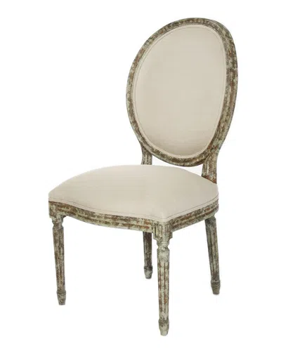 Zentique Medallion Side Chair In Green
