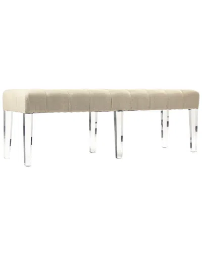 Zentique Meline Bench In Brown