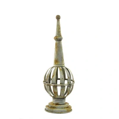 Zentique Metal Candle Holder In Rustic