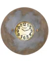 Zentique Metal Clock In Gray