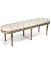 Zentique Michel Tufted Bench