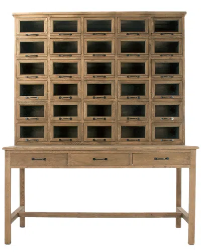 Zentique Mog Cabinet & Table In Brown