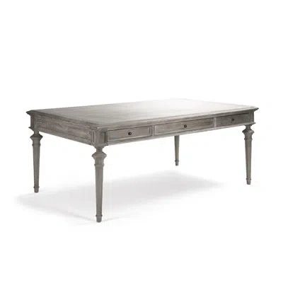 Zentique Nadine Dining Table In Limed Gray Oak