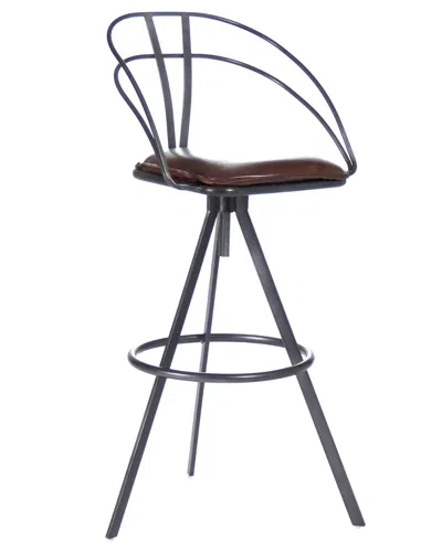 Zentique Nathan Bar Stool In Black