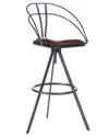 Zentique Nathan Bar Stool In Black