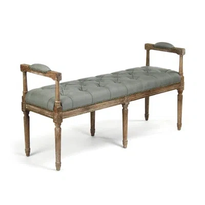 Zentique Nicolas Bench In Sea Foam Green