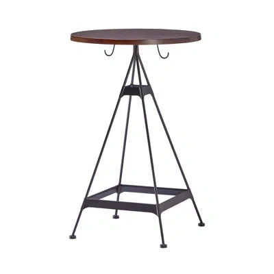 Zentique Noah Bar Table In Dark Brown