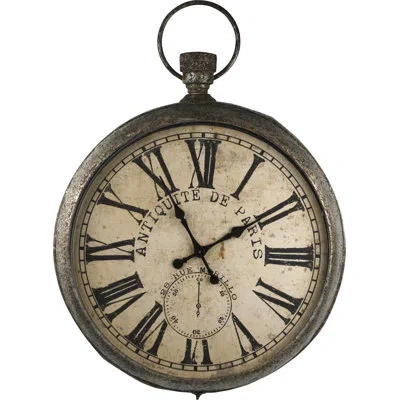 Zentique Oversized 30" Wall Clock In Black;off-white