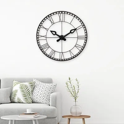 Zentique Oversized 44.5" Wall Clock In Black
