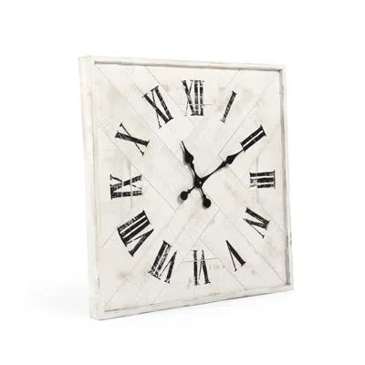 Zentique Oversized Corbett Digital Wall Clock In Black;off-white