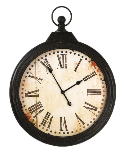 Zentique Oversized Pocket Watch In Black