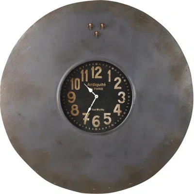 Zentique Paris 39" Wall Clock In Blue;brown