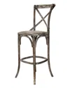 Zentique Parisienne Cafe Bar Stool In Brown
