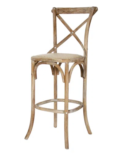 Zentique Parisienne Cafe Bar Stool In Brown