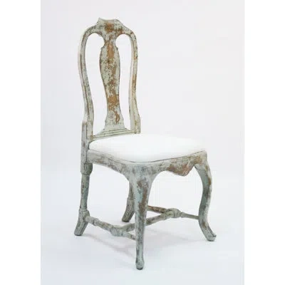Zentique Provence Upholstered Dining Chair In Grayish Green