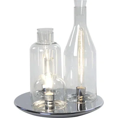 Zentique Quent 19" Table Lamp In Chrome