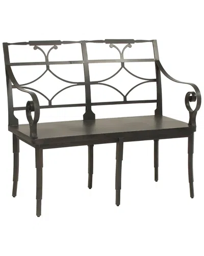 Zentique Ranier Metal Bench In Black