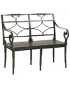 Zentique Ranier Metal Bench In Black