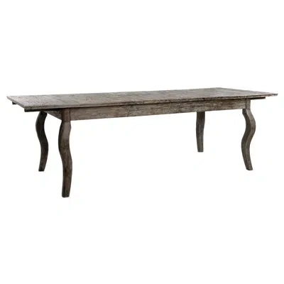 Zentique Rhone Extendable Dining Table In Limed Charcoal Oak