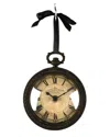 Zentique Ribboned Clock In Black